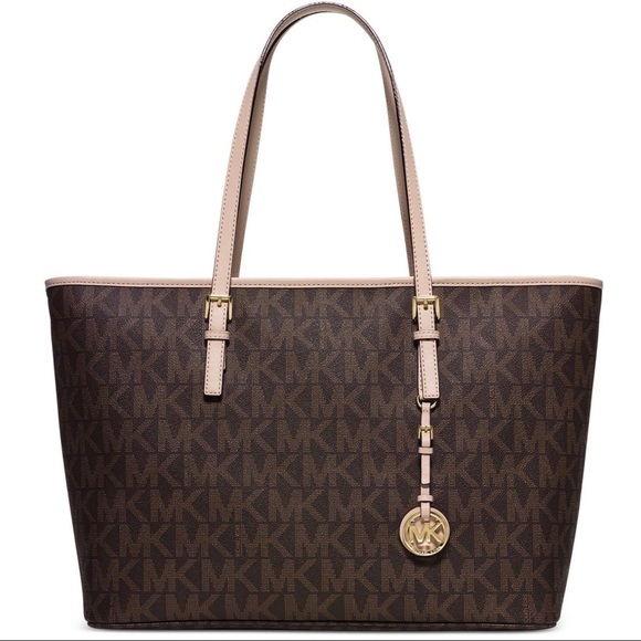 MICHAEL Michael Kors Handbags - MICHAEL KORS Brown Logo Large Bag Authentic